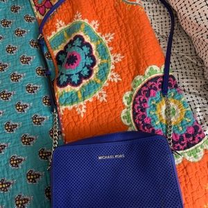 Royal Blue Michael Kors Camera-style Shoulder Bag